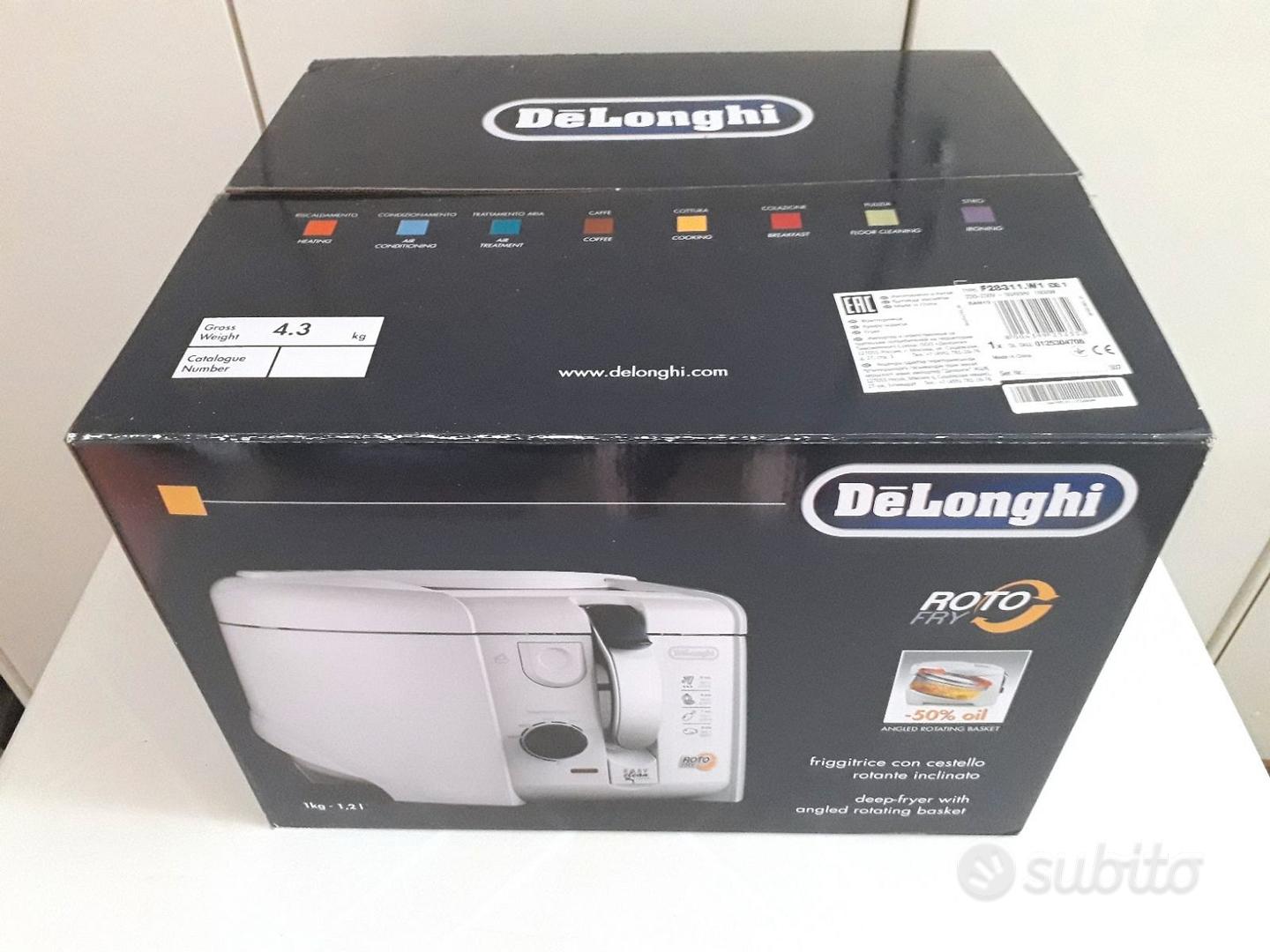 De'Longhi F28311.W1 RotoFry Friggitrice con cestello rotante