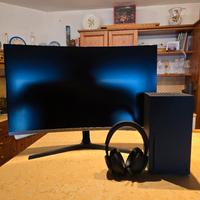 xbox serie x+ cuffie da gaming xbox+ monitor 32"