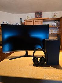 xbox serie x+ cuffie da gaming xbox+ monitor 32"