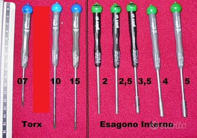 Cacciaviti torx GEBRA e Bussola esag. interna