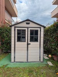 Casetta da giardino PVC resistente