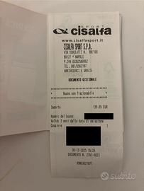 Buono cisalfa 139€–> a 110€(negozio e online)