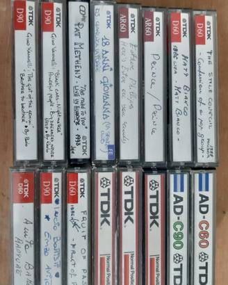Stock TDK cassette d90 16 pezzi compact cassette