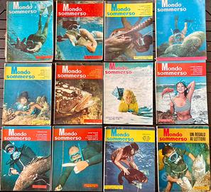 Mondo sommerso Rivista 1960 1961 1962 1963 1964/65