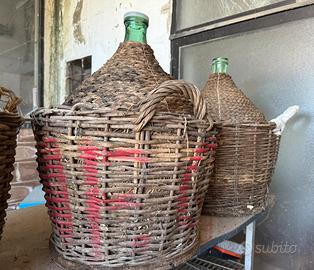 Damigiane in Vetro Verde