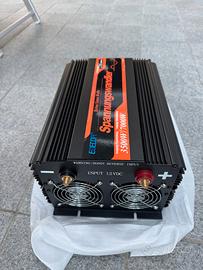 EDECOA Inverter Onda Pura 12V a 220V 3500W, con Te