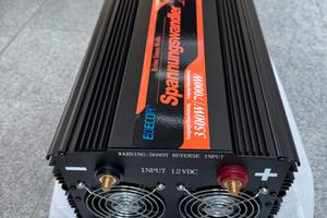 EDECOA Inverter Onda Pura 12V a 220V 3500W, con Te