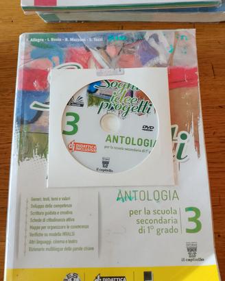Libro scuola media SOGNI IDEE PROGETTI Antologia 3