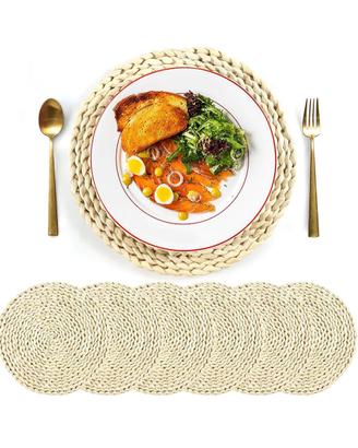 Tovagliette in Buccia di Mais Rotonde Set di 6