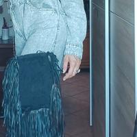 Barbara Bonner borsa con frange in pelle 