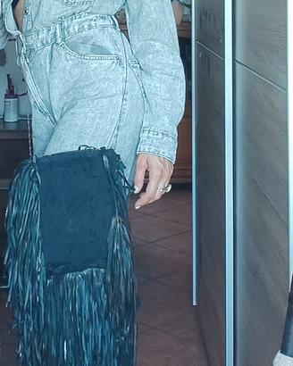 Barbara Bonner borsa con frange in pelle 