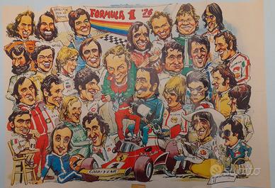 Poster tutti  piloti F1 1976