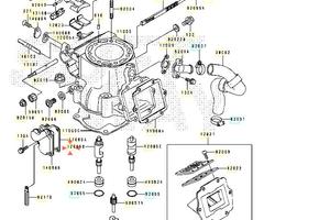 Valvola di scarico Sx Kawasaki KX250 120051210