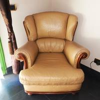 divano in pelle retro