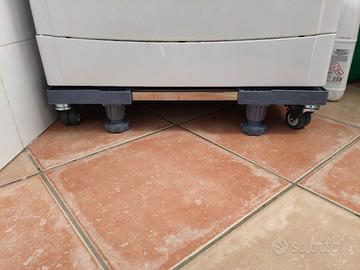 BASE LAVATRICE CON RUOTE E PIEDI REGOLABILI 