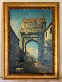 Quadro (rif. 07) con cornice dorata, 81x111 cm