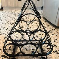 Portabottiglie in ferro battuto