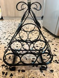 Portabottiglie in ferro battuto