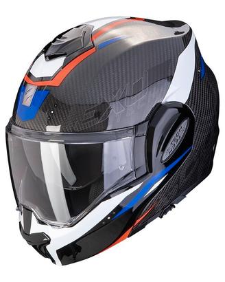 SCORPION EXO-TECH CARBON ROVER BLU BIANCO ROSSO