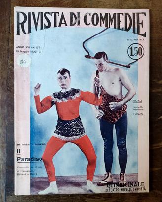 Rivista di Commedie n. 127 Del 1933 Italia Epoca 