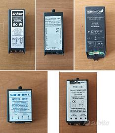 set n. 2 trasformatore elettronico da 12 volt