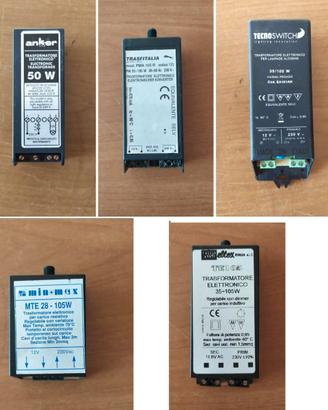 set n. 2 trasformatore elettronico da 12 volt