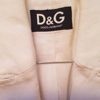 Completo giacca pantalone D&G,  cotone bianco 