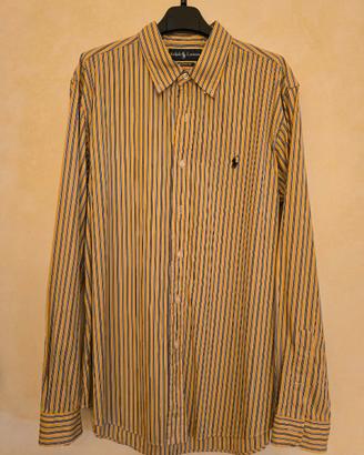 Camicia Polo Ralph Lauren Righe Gialle e Blu TG L