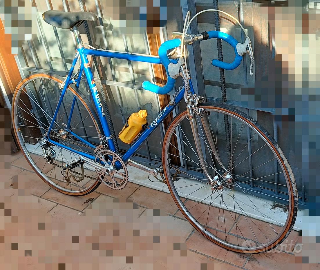 Vélo De Course Vintage Campagnolo Super Record - Cadre Acier 57cm, Couleur Celeste, Italie