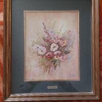 2 Quadri Dipinti ad Olio Galda soggetto fiori