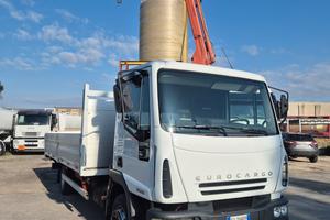 Iveco Eurocargo 80E18 cassone fisso Gru Benelli