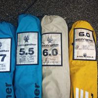 Quiver vele windsurf Ezzy 4.7, 5.5, 6.0, 6.0