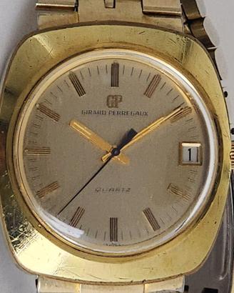 Girard Perregaux orologio quarzo anni 70 gold file