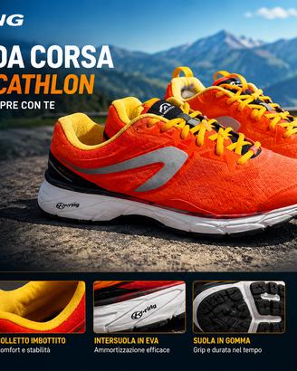 Scarpe da corsa K-Ring Decathlon – taglia 44