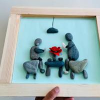 Decorazione artistica con pietre naturali