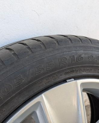 4 Cerchi in ferro orginali Volkswagen 16" 5 fori