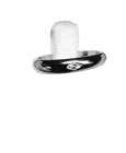 Fedina argento 3mm con brillanti ct 0,02
