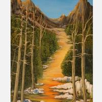 Quadro moderno acrilico su tela 50x80cm nuovo