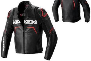 GIACCA PELLE RACING MOTO SPIDI EVORIDER 2 ROSSO