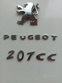 Scritta+Logo Baule poseriore Peugeot 207 CC