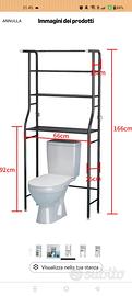 scaffale lavatrice bagno 