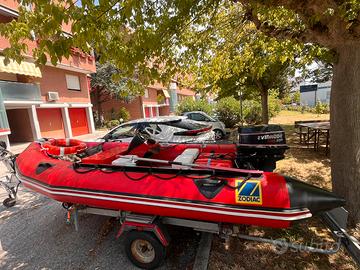 Gommone 4,20 carrello e motore