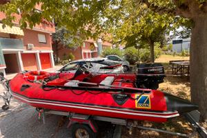 Gommone 4,20 carrello e motore
