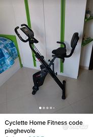 Cyclette  home fitness  pieghevole
