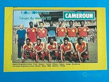 CAMERUN Squadra Espana 82 Scheda WORLD CUP 1982 WC