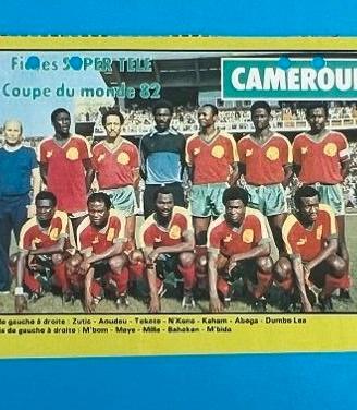 CAMERUN Squadra Espana 82 Scheda WORLD CUP 1982 WC