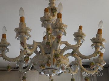 Grande Lampadario Capodimonte