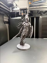Statuetta Guerriero Greco Stampata in 3D
