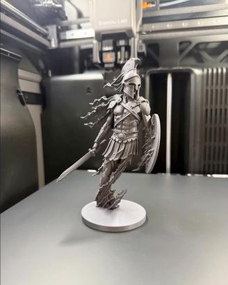 Statuetta Guerriero Greco Stampata in 3D
