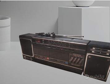 vintage Stereo portatile SHARP  WF-342  "Boom Box